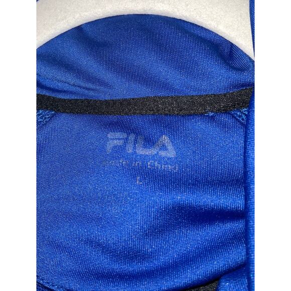 FILA Athletic Performance 1/4 Zip Long Sleeve Dri-Fit Jacket L Blue Activewear - Picture 7 of 9